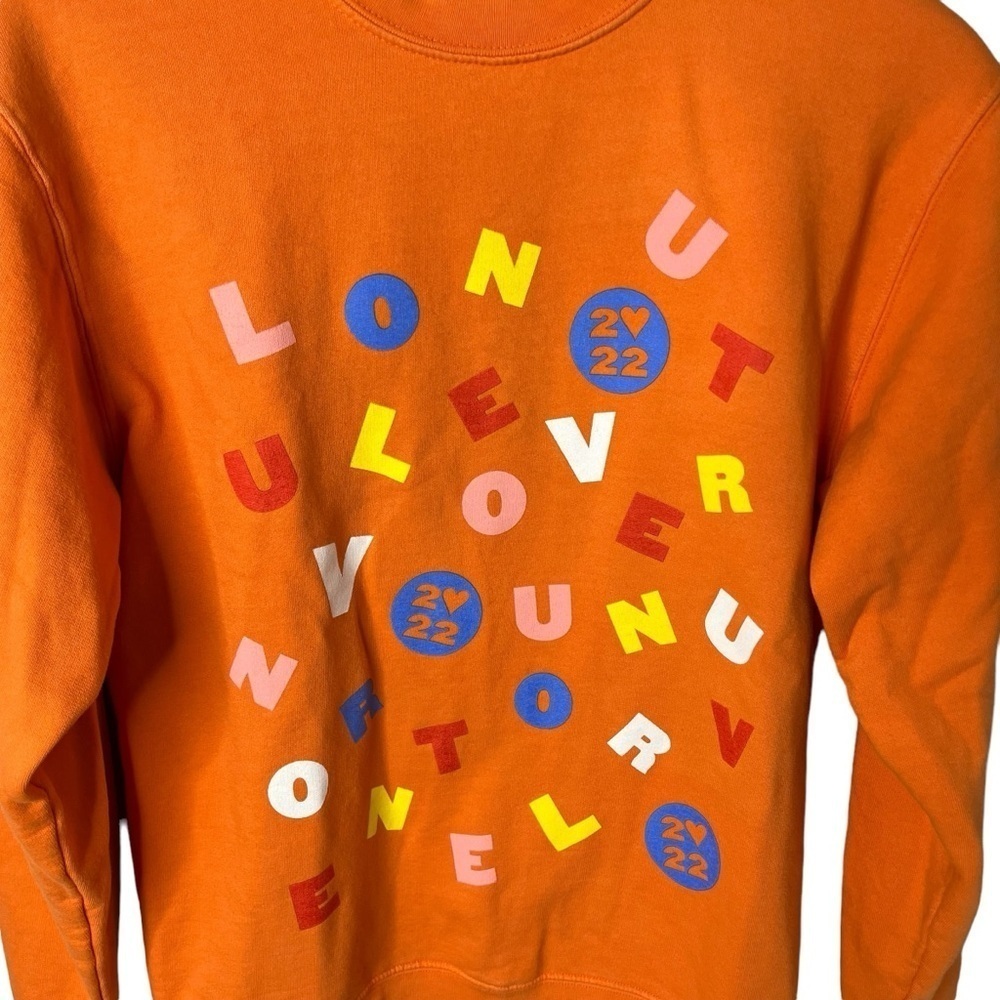 Harry Styles Love On Tour 2022 Orange Concert Sweatshirt Size Medium - Picture 2 of 4